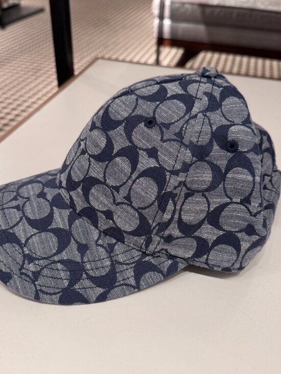 Coach Signature Chambray Baseball Hat # CI496